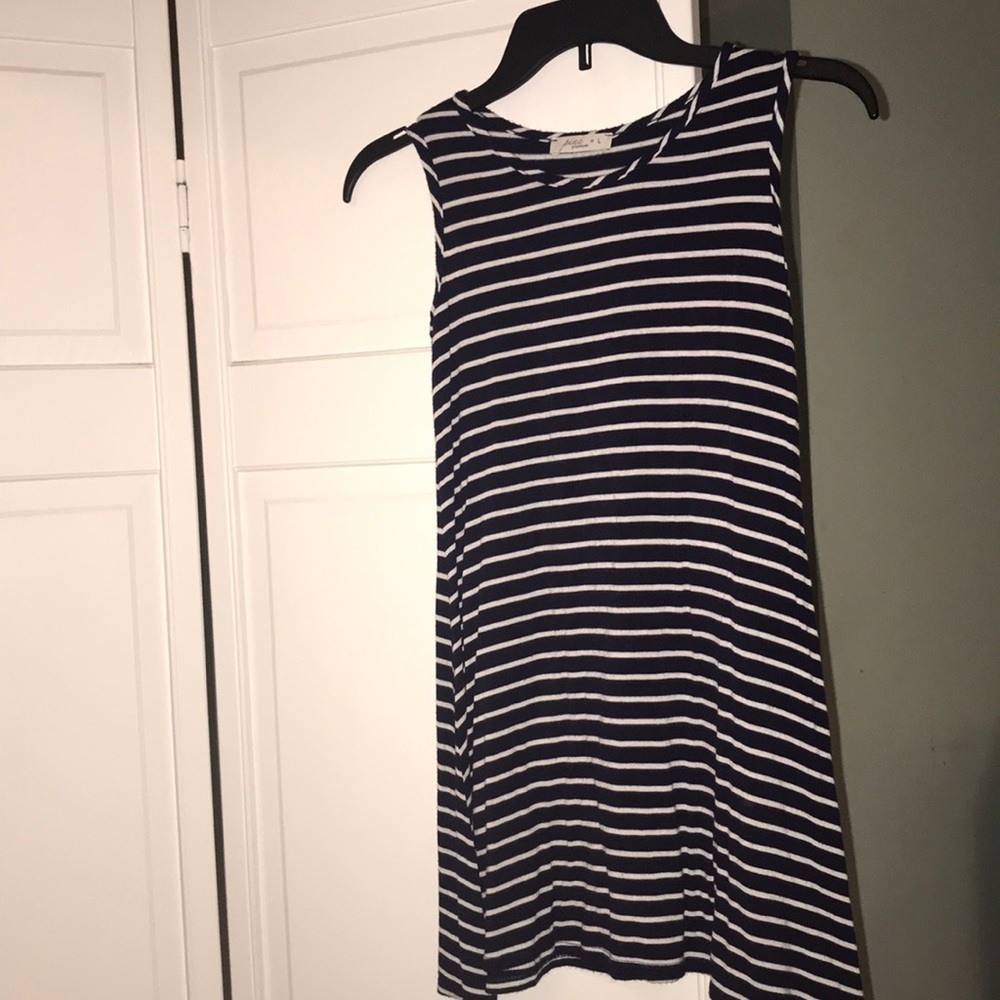 Marshall’s navy striped girls dress